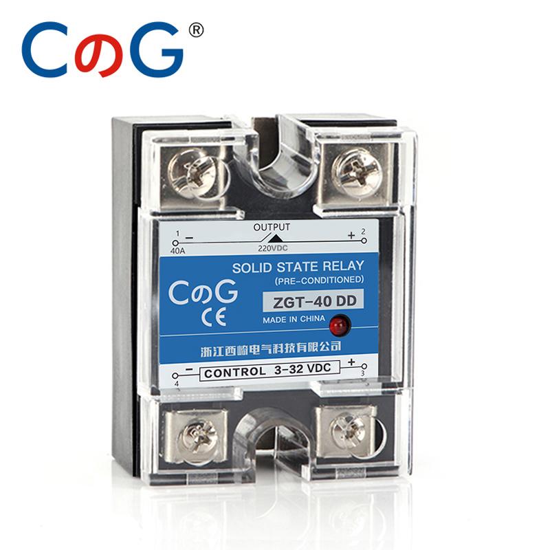 CG SSR-10DD 25DD 40DD 150A 200A Твердотельное реле SSR Однофазное Управление DC Теплоотвод DC 3-32VDC На 220VDC 600V 10A 25A 40A DD Твердотельные реле Реле 5