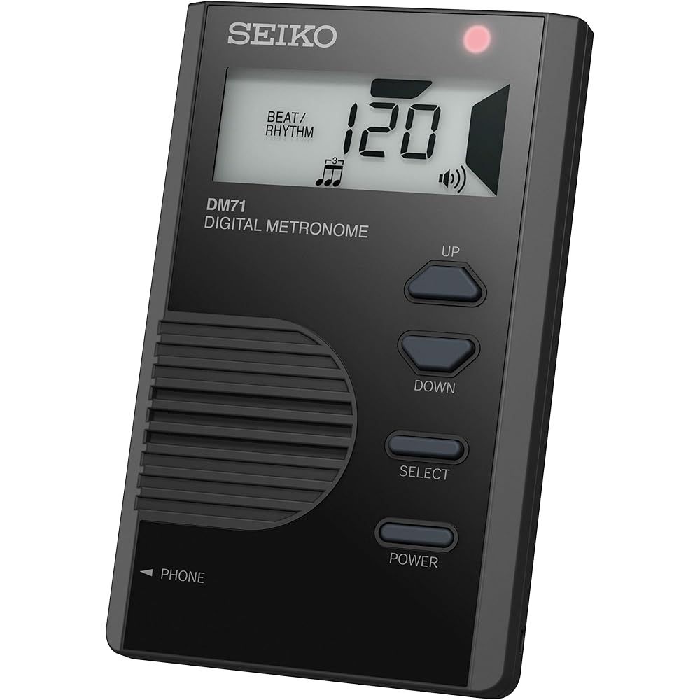 SEIKO Seiko DM71B Digital Metronome Thin Black