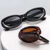 Sun Glasses Women Anti-reflective Elliptical Frame Folding Sunglasses Vintage Sunglasses for Men