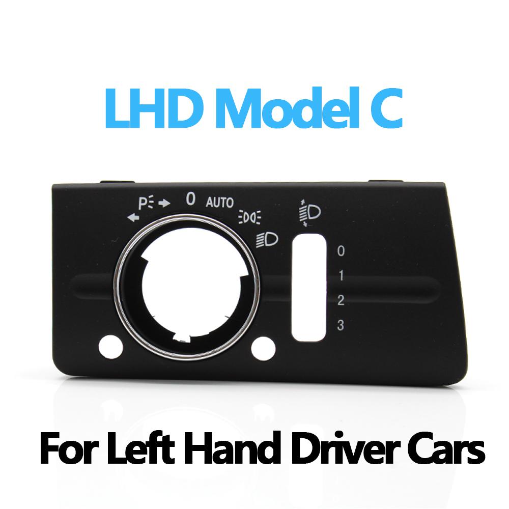 Левая рука водителя, передняя панель переключателя фар, накладка для Mercedes Benz W211 E Class 320 350 550