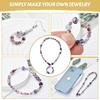 Multicolor Flat Bead Set: DIY Bracelet Spacer & Crystal Glass Beads In 4/6/8 Sizes