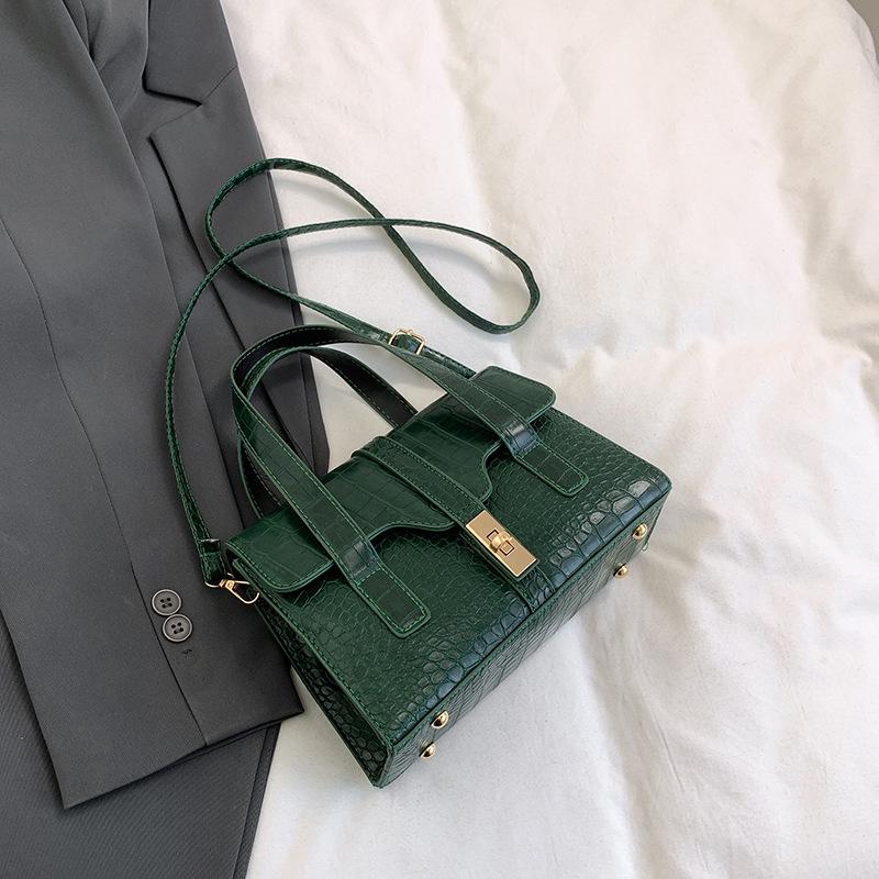 2025 классический темперамент элегантная высокая ценность узор крокодила сумочка маленькая квадратная сумка весна и лето новая женская сумка