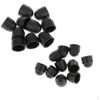 M12 (18x23мм)+M10(17x19.5мм) Черные пластиковые гайки / колпачки 18 мм / 17 мм гаечные ключи - Упаковка 20 штук