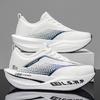 Zapatillas Deportivas para Hombre, para Maratón, Atletismo, Senderismo, Deportes al Aire Libre, con Placa de Carbono, Transpirables, Ligeras, Cómodas,