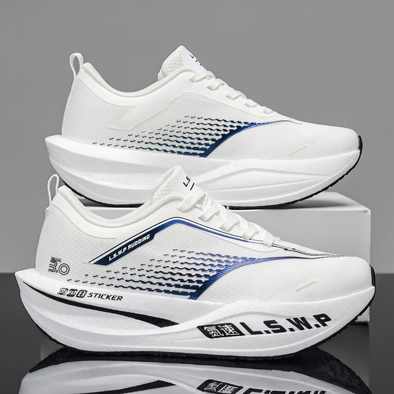 Zapatillas Deportivas para Hombre, para Maratón, Atletismo, Senderismo, Deportes al Aire Libre, con Placa de Carbono, Transpirables, Ligeras, Cómodas,