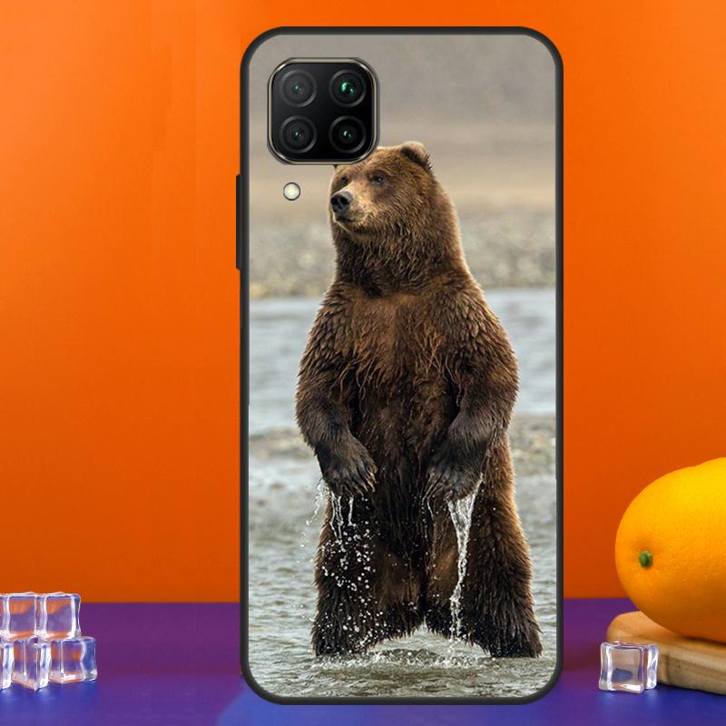Grizzly Bear Animal For Huawei Nova 12s 12i 11i 5T 9 10 SE Y91 Y90 Y60 Y70 Y72 Y61 P60 Pro P20 P40 P30 Lite Case