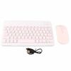 10 Inch Bluetooth Keyboard Set USB Charging Ultra Thin Quiet Wireless Keyboard with DPI Mouse for