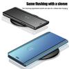 Mirror Screen Leather Wallet Flip Smart Phone Case Cover for Samsung S24 S23 Plus A52 A72 A05 A13 A14 A15 Huawei Honor Xiaomi Redmi Note 13 12 11 Pro