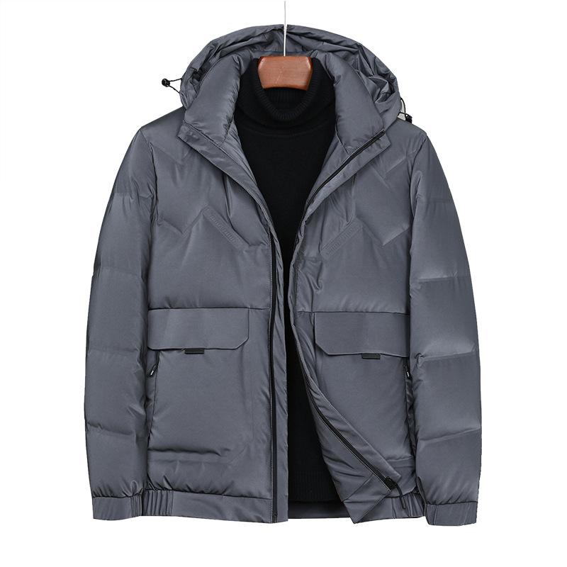 Зимняя мужская пуховая куртка, зимняя короткая одежда, легкая и теплая пуховая куртка для мужчин