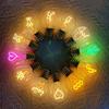 Cute Cartoon LED Bulb Night Light, Rechargeable, Colorful Decorative Portable Lamp