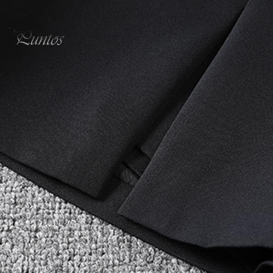 Женская мини-юбка с высокой талией и боковым разрезом, однотонная короткая юбка, дизайн трапециевидной формы, рабочая юбка с защитой от воздействия