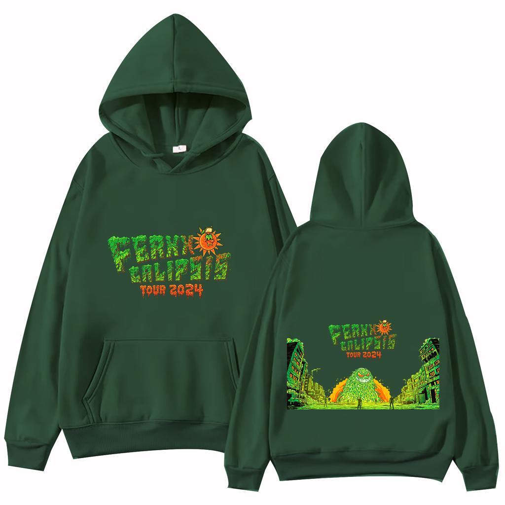 Feid Ferxxo Calipsis Tour Hoodie Tops Long Sleeve Regular Sweatshirt Music Fans Gift Spring Summer Casual