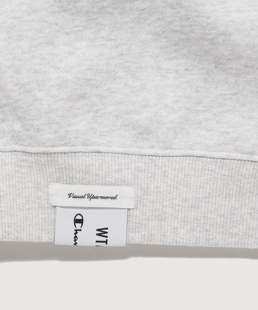 CHAMPION X Doubletaps Terry Fleece Crewneck Sweatshirt Heather Gray
