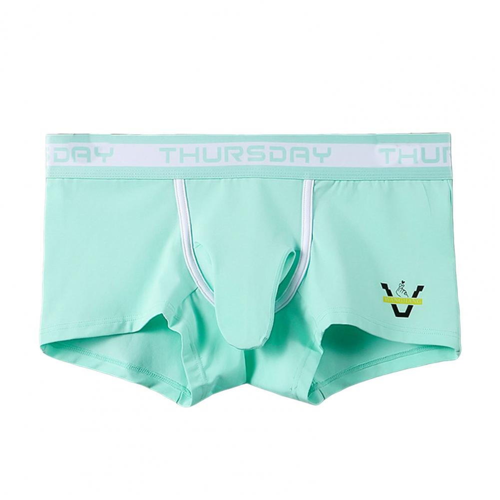 Мужское нижнее белье-боксеры с буквенным принтом, слоновий нос, дизайнерские шорты, трусы со средней посадкой, дышащие дышащие трусы с высокой эластичностью