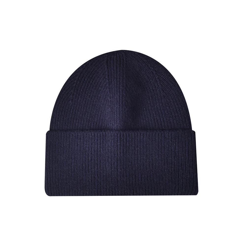 Women's Knitted Beanie with Turned-Up Brim New Style Loose-Fit Oversized Circumference Men's Hat Autumn/Winter Warm Hat