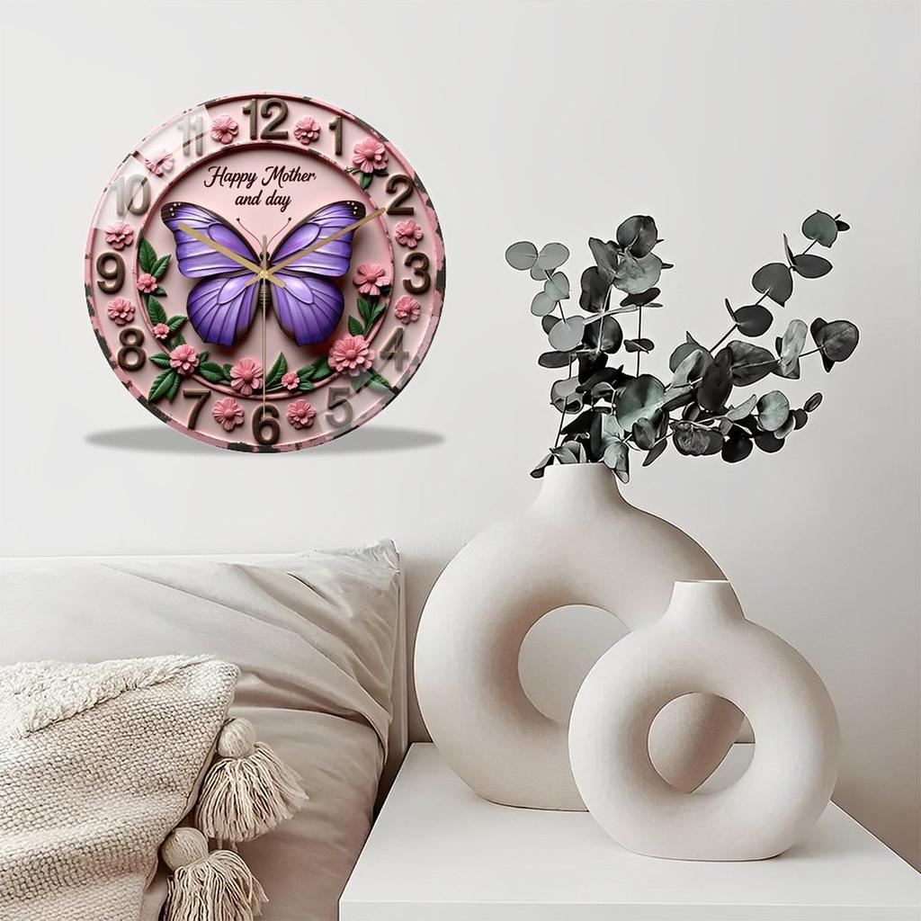 12 Inch Glass Wall Clock Built as a Dependable and Accurate Lifetime Timekeeper