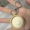 Simulation Steamed Bun Keychain Mini Stress Relief Keychain Sensory Clicker Toys  Gift Giving