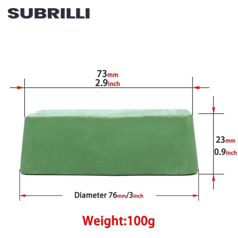 SUBRILLI Metal Polishing Buffing Compound Set Wool Felt Flap Polishing Wheel Disc or Wax For Aluminum Stainless Steel Jewelry