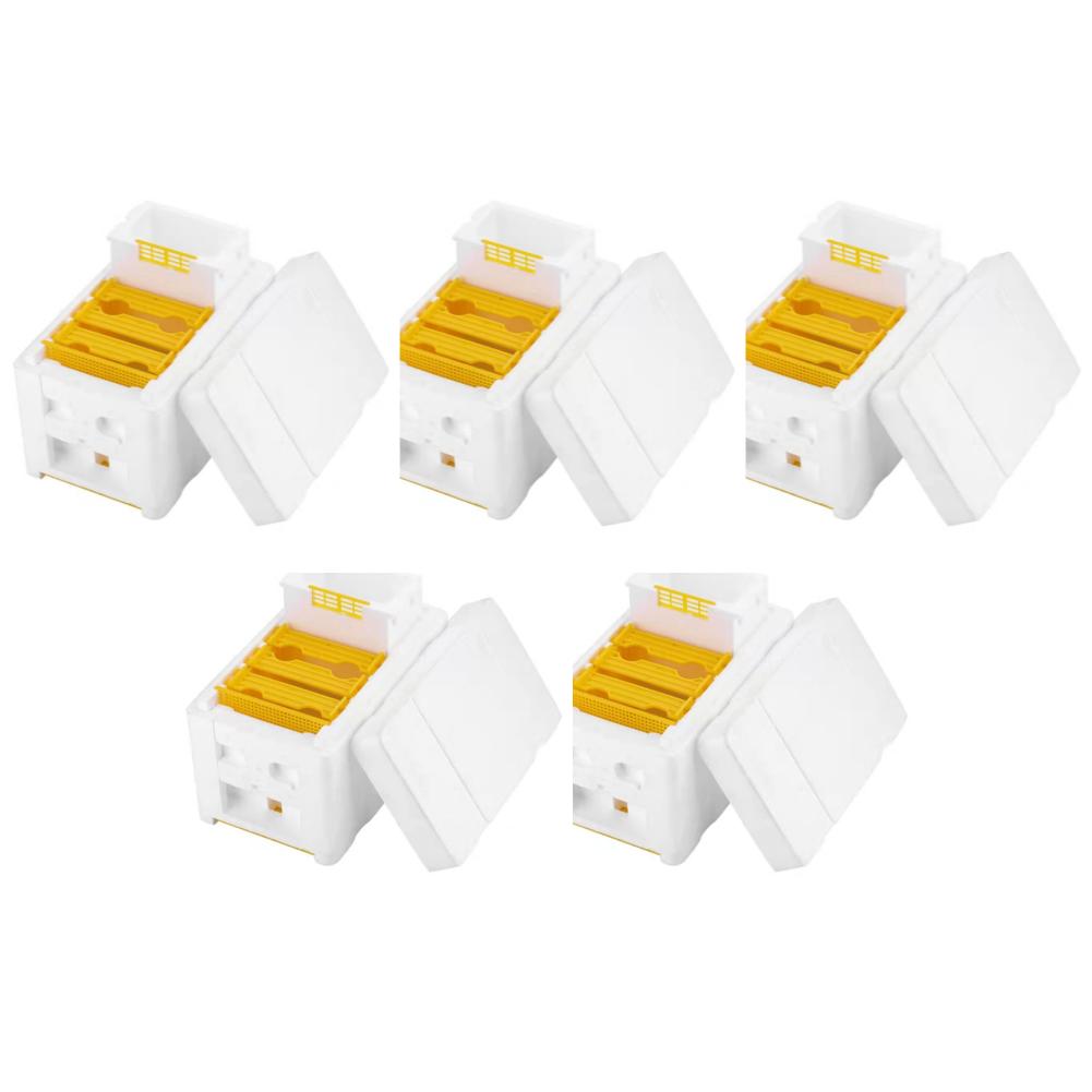 5-1 шт. Пенопластовый улей для пчеловодства, Ящик для пчеловодства, Опылительный ящик для маток, Садовое пчеловодство, Пчеловодный инструмент, Корпус гнезда, Пчеловодные принадлежности для спаривания