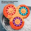 Colorful Bean Fidget Spinner Toy 2-In-1 Rotating Bean Cube Gyro Stress Anxiety Relief Fingertip Spinning Sensory Toy Kids Adults Party Favors