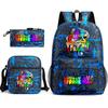 Rhythm Box Peripheral Elementary School Bag Starry Sky Backpack Three-piece Set