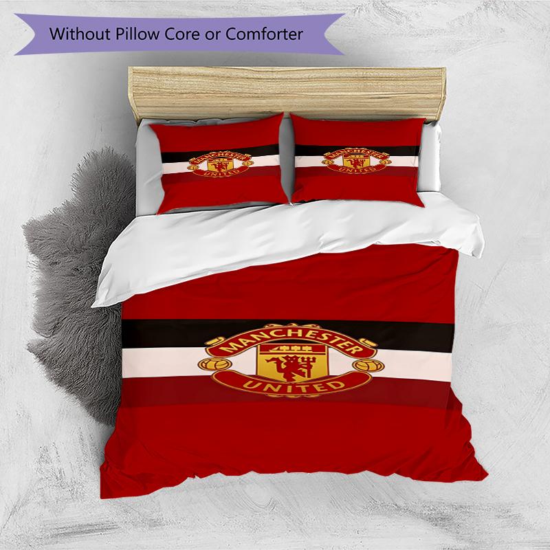 3pcs Duvet Cover Set (1*Duvet Cover + 2*Pillowcase, Without Core),Football team.C Print Bedding Set, Bedroom Decor, All‑Season, Birthday Gift