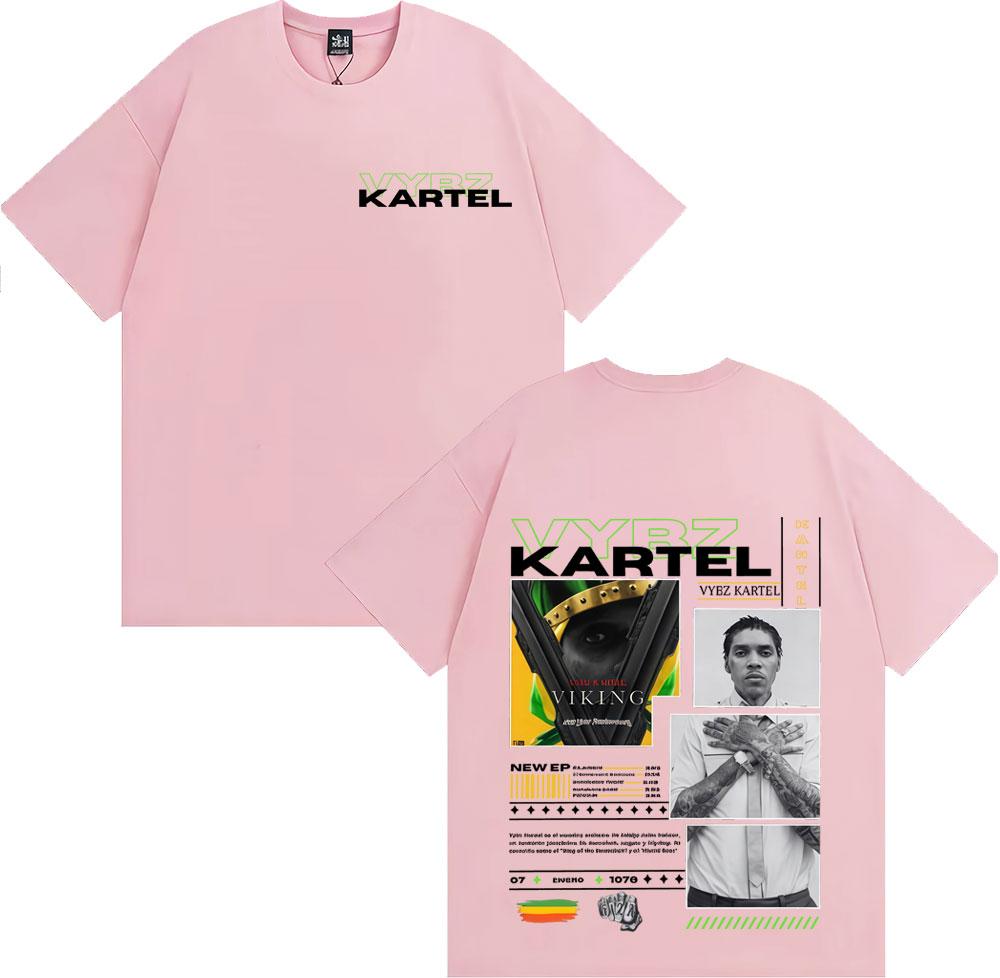 Rapper Vybz Kartel Tour 2025 Album Tshirts Unisex Women Comfort Short Sleeve Loose T Shirt Male Harajuku Hip Hop Pop Music Tshirt