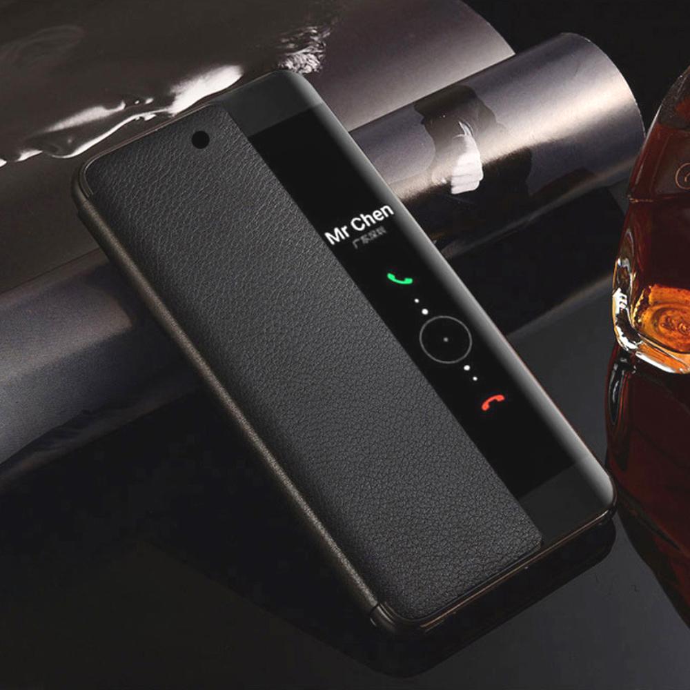 Чехол для телефона с функцией автоматического пробуждения от сна для Huawei P50 Pro P40 P30 Lite P20 P10 Plus Mate 20 Lite Mate20 Mate10 30 Pro Smart View Flip Cover Funda Capa