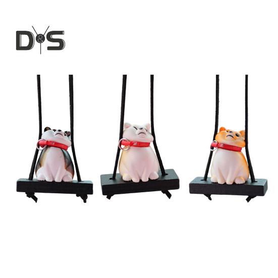 Подвесное украшение для автомобиля в виде собаки, симпатичное зеркало заднего вида в форме собаки, подвесное автомобильное кондиционирование воздуха, аксессуары для интерьера