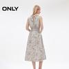 ONLY 2025 Spring Printed Ruched Sleeveless Dress