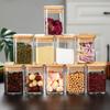 10Pcs Food Storage Jars Glass Jar Pantry Organization Multipurpose Small Canister