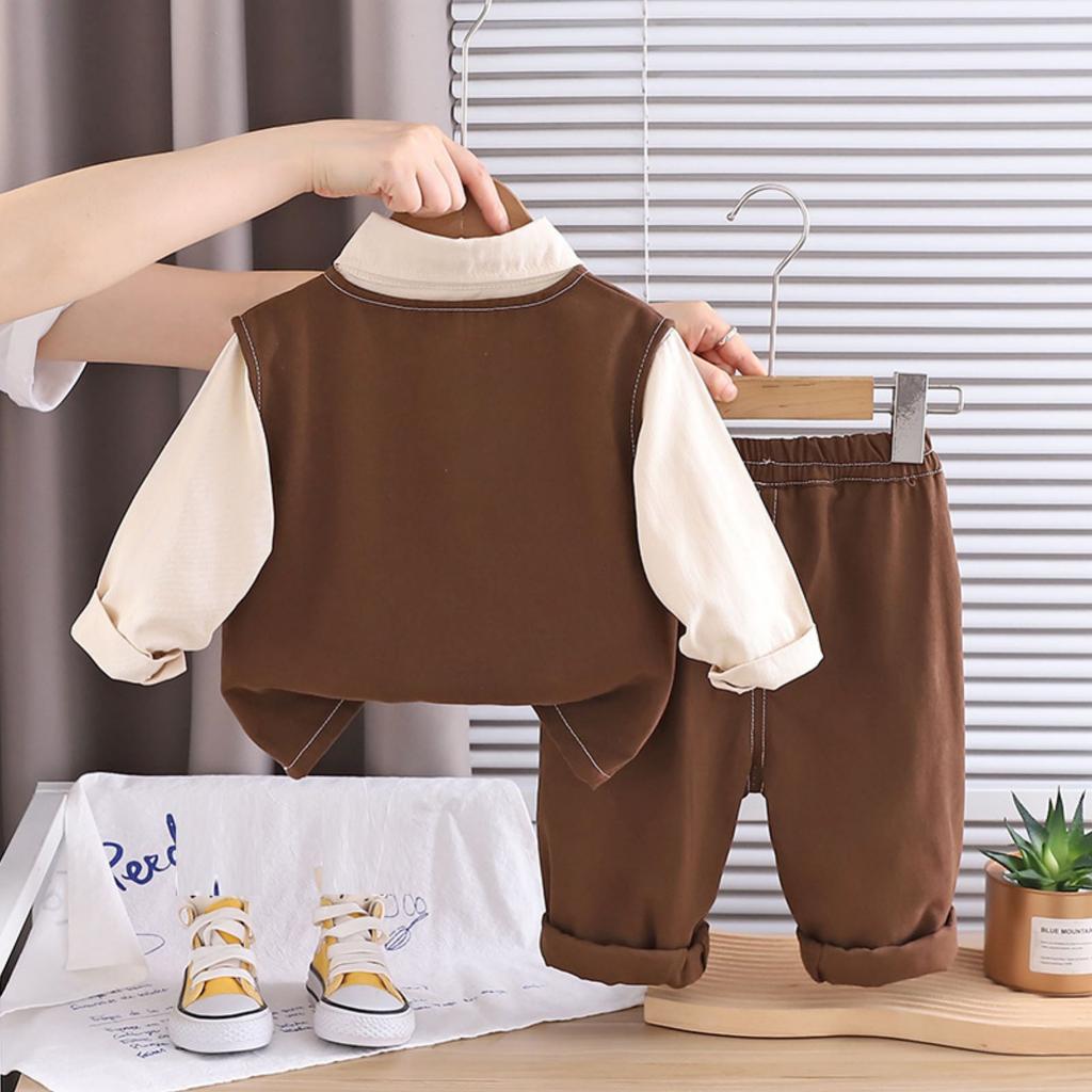 Детский повседневный комплект с длинным рукавом, удобные наряды для повседневной носки
