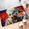 T-Terrifier 3 Ужасающий Клоун Фильм Приветственный Коврик для Входной Двери Моющийся Нескользящий Коврик для Зоны Гостиной с Диваном и Креслами Кухонный Приветственный Коврик