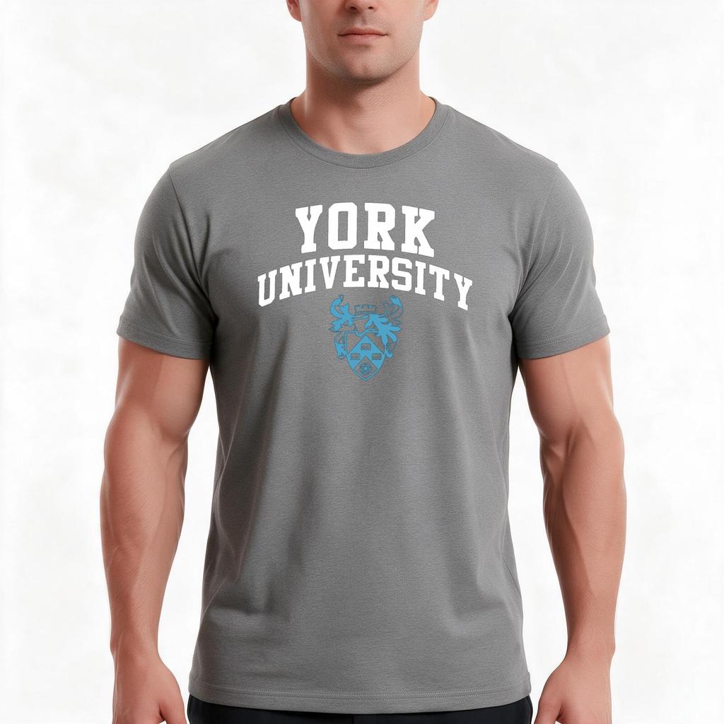 University Of York Logo Tshirt Summer Casual Cotton Tee Oversized Streetwear Tops Vintage Graphic Print Unisex Men Women