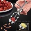 Cherry Pitter Portable Stainless Steel Effortless Olive Pit Remover Fruit Red Dates Corer Kitchen Tool