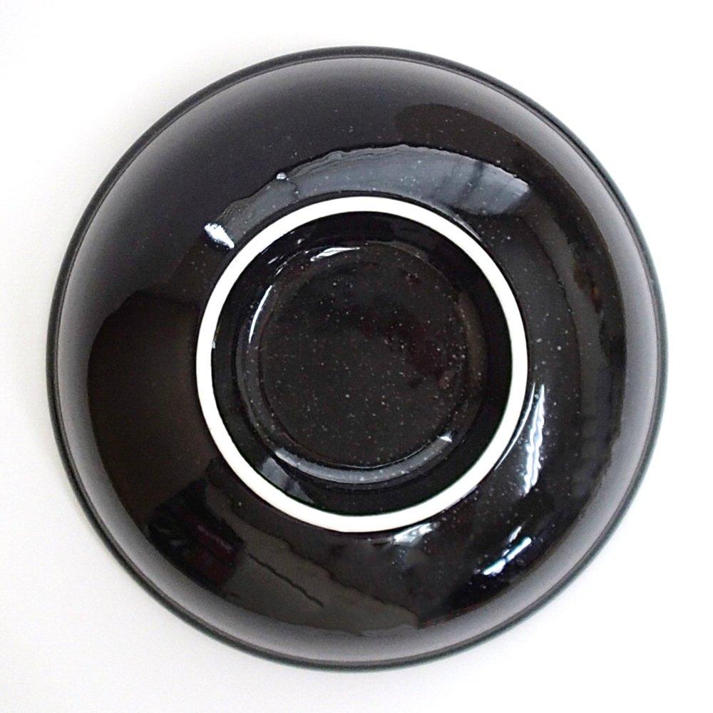 Extra-large Ramen Bowl, 25cm, 8.0cm, Tama-taka-don, Black, New Chinese Style, Minoyaki