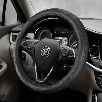 Универсальная кожаная оплетка на руль для Buick: Verano, Excelle, Envision, Encore, GL8, Angkewei, LaCrosse - Все сезоны