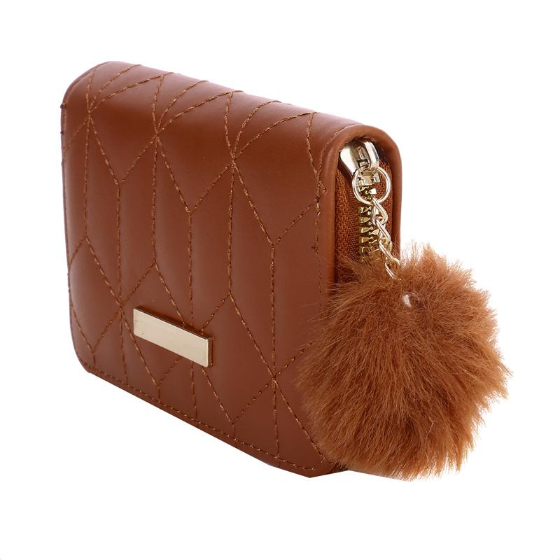 Женский короткий кошелек на молнии, модный вышитый кошелек, женский маленький клатч, держатель для карт из искусственной кожи, женский элегантный кошелек для монет