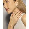 Bague - LUXENTER - Merima - Or jaune 18 carats - Zircone brillante - 18,8 mm