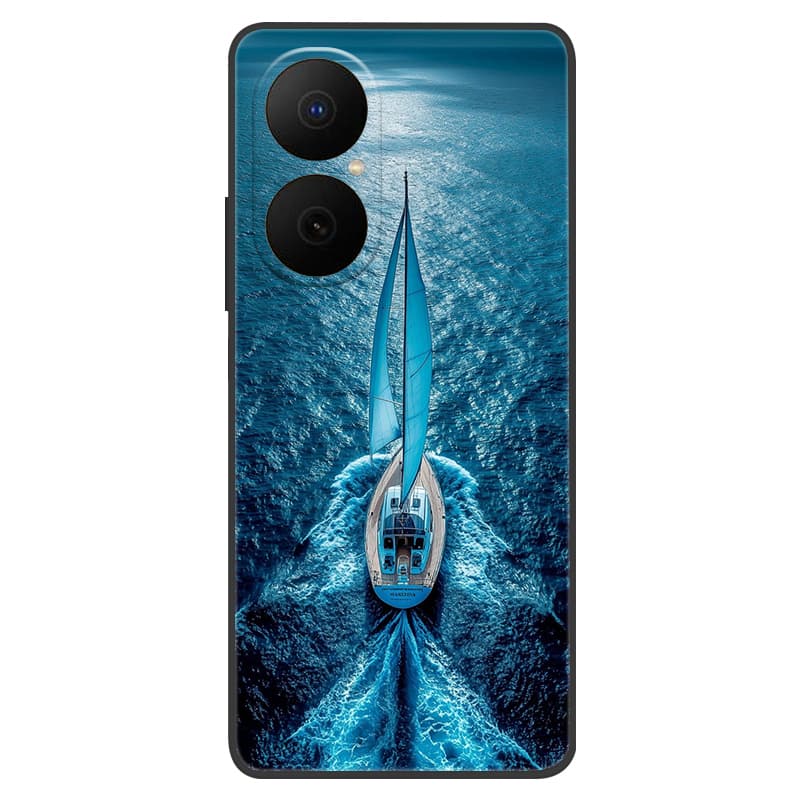 Чехол-бампер для Huawei Nova Y73, задняя крышка из ТПУ для Huawei Enjoy 80 NovaY73, мягкий силиконовый противоударный чехол-бампер, черный