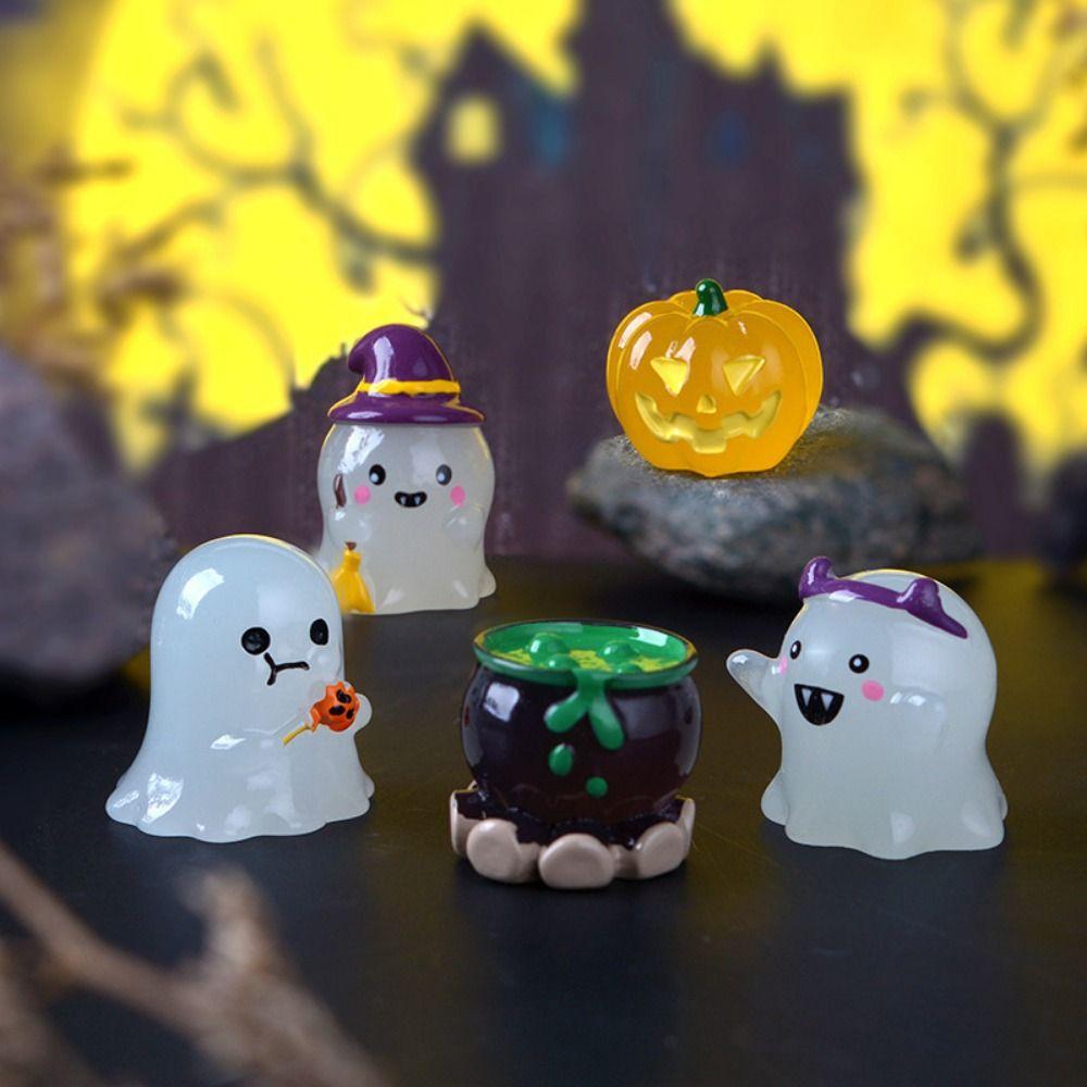 Cartoon Halloween Ghost Miniatures Micro Landscape Ghost Ornament  Festival Gift