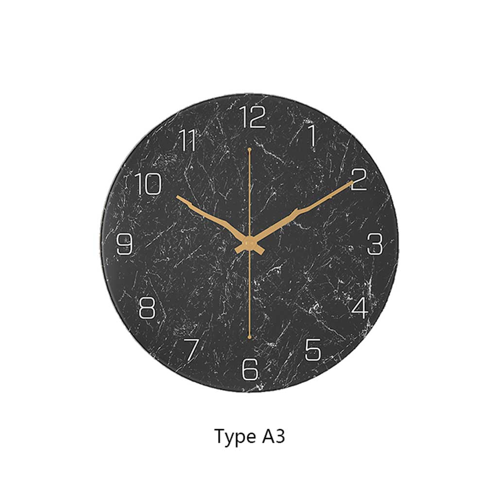 Многоцветный опциональный европейский имитация мрамора настенные часы простой современный дизайн кварц гостиная украшение дома кухня беззвучный