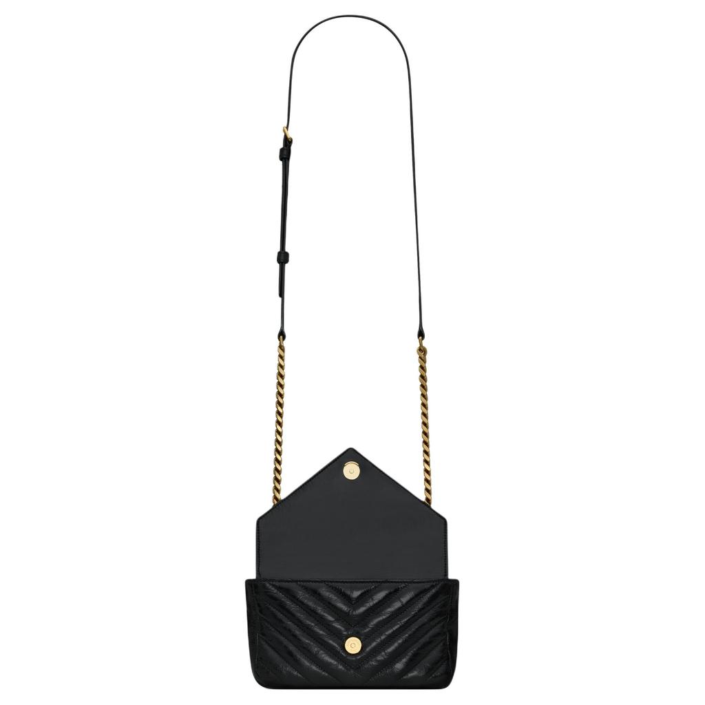 Saint Laurent Мини Сумка на Цепочке Колледж Noir Женские Сумки Черный 779430-DZH07-1000
