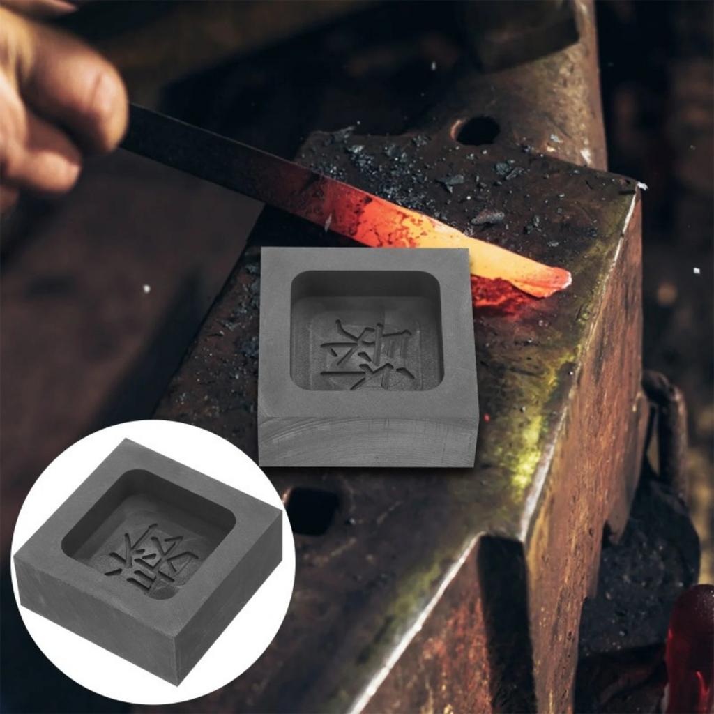1pcs Casting Graphite Molds DIY Metal Molds Alchemical Waste Melting Tools Profiled Graphite Molds Precious Metal Ingot Slots