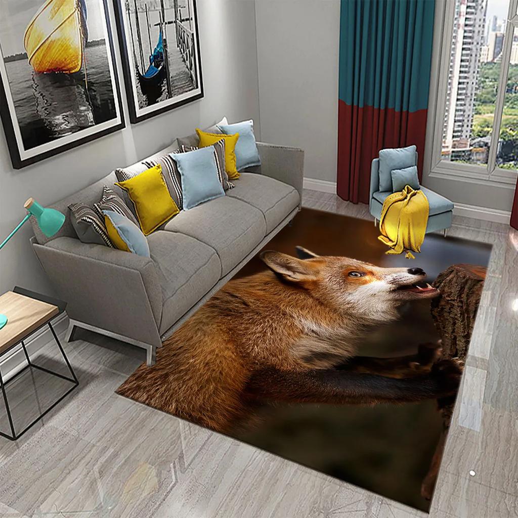 3D Прекрасный Лесной Ковер с Дикой Природой для Кухонного Коврика Ковер для Спальни Гостиной Длинный Прикроватный Коврик Ковер для Прихожей Входной Коврик