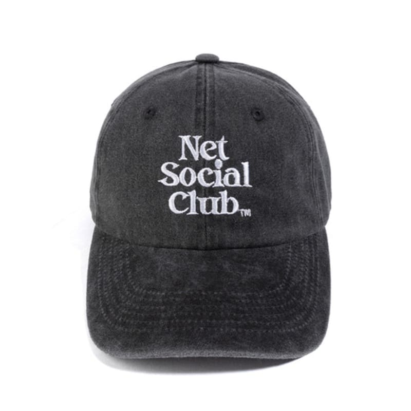Кепка с логотипом Net Social Club OG ПИГМЕНТ ПЕРСИКОВОГО ЦВЕТА (ЧЕРНЫЙ)