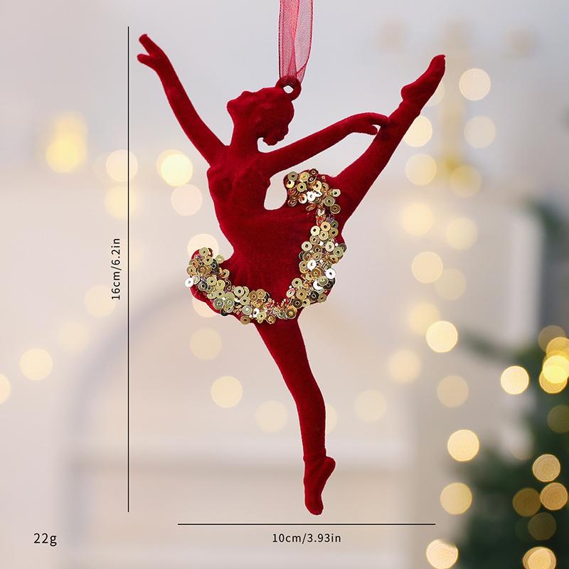Christmas Tree Ornaments Glitter Ball Reindeer Snowflake Pendants Xmas Tree Decorations  New Year Party Decor Navidad
