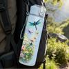 1PC Dragonfly Pond Watercolor Nature Print 750ml Color Plastic Sports Water Bottle Leakproof Flip Straw Lid Suitable for Sports Office Home Use