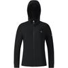 Fitness Logo Knitted Hooded Long Sleeve Jacket Women Jackets Deep-Black A11W521503F-BK