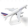 QIYUMOKE A380 Франция 1/300 Металлическая литая модель самолета - A380 Sky Jumbo Модель самолета A380 со стойкой (Длина 7,5 дюйма) для подарка любителю авиации или Di